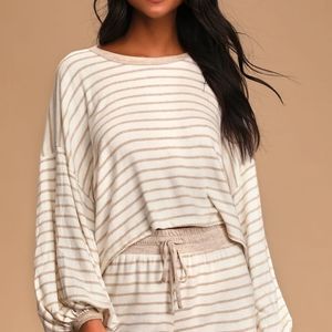 Lulus set top and shorts sz L